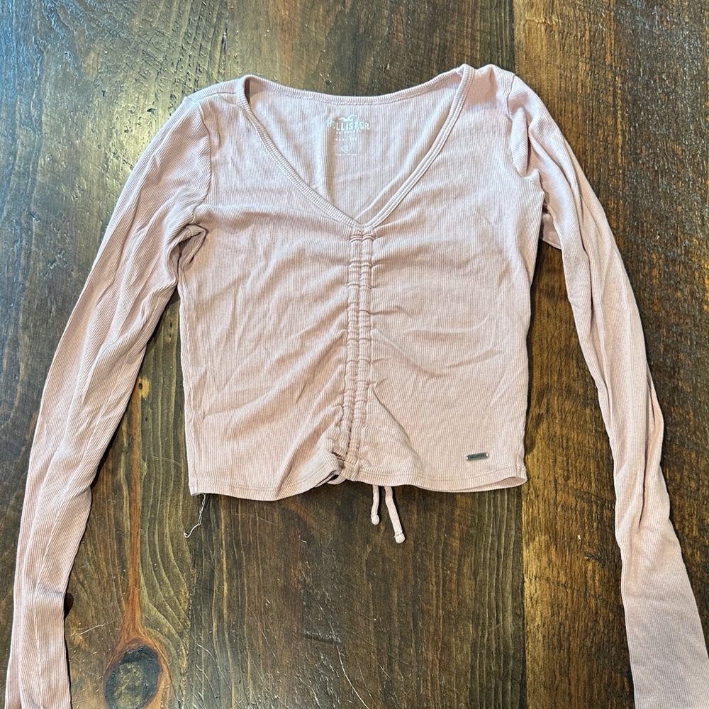 Hollister Mauve Long Sleeve Blouse